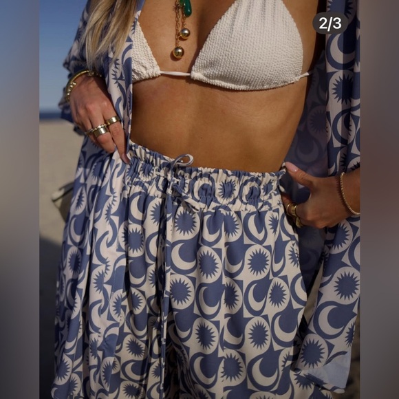 NWT How Do You Wear That Patterned Wide Leg Pant - Picture 2 of 11